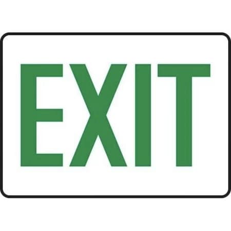 Accuform Exit Sign, Plastic, 10 in W, 7 in H MADM416VP